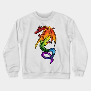 Rainbow LGBT Pride Dragon Crewneck Sweatshirt